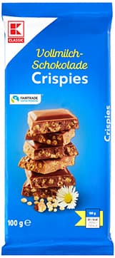 Čokolada crispy 100 g K Classic Akcija u trgovini Kaufland