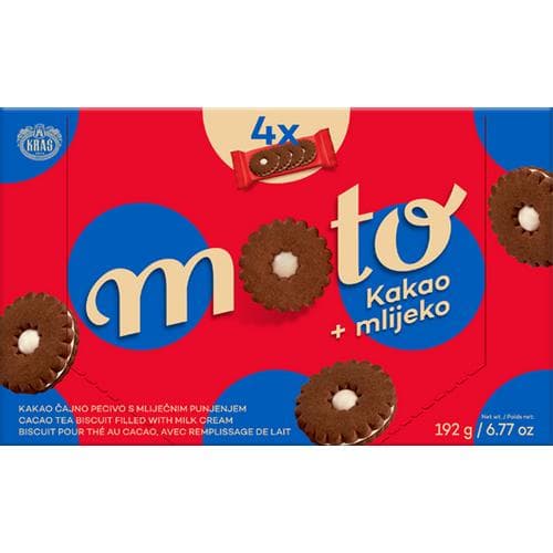 Kraš keks Moto kakao 192 g Akcija u trgovini NTL
