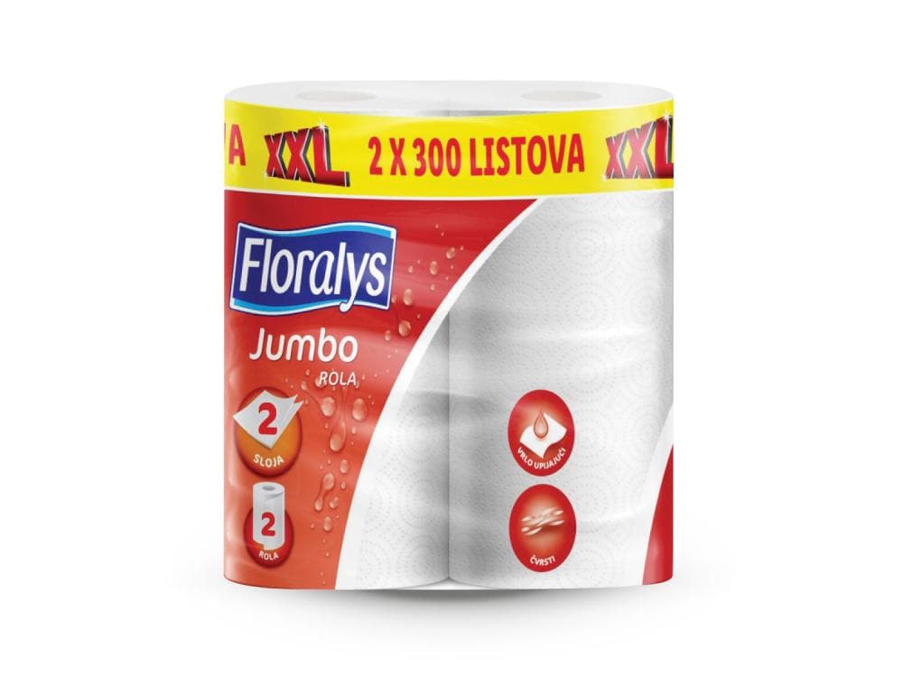 Floralys Kuhinjski ubrusi XXL 2 x 300 listova Akcija u trgovini Lidl