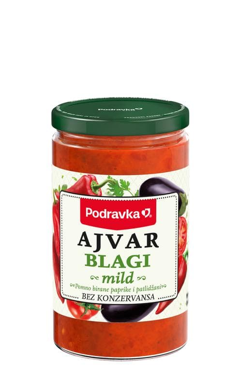 Podravka ajvar blagi 690 g Akcija u trgovini Djelo
