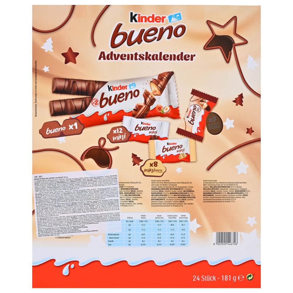 Kinder adventski kalendar 181 g Akcija u trgovini Lidl