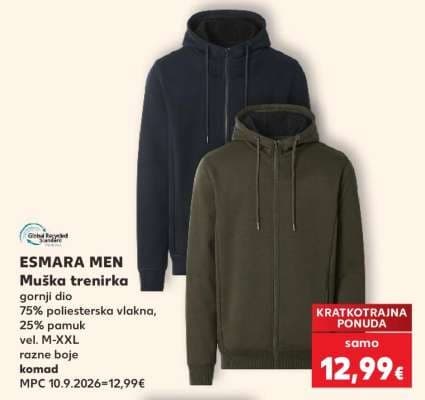 Esmara Men muška trenirka gornji dio 1 kom Akcija u trgovini Kaufland