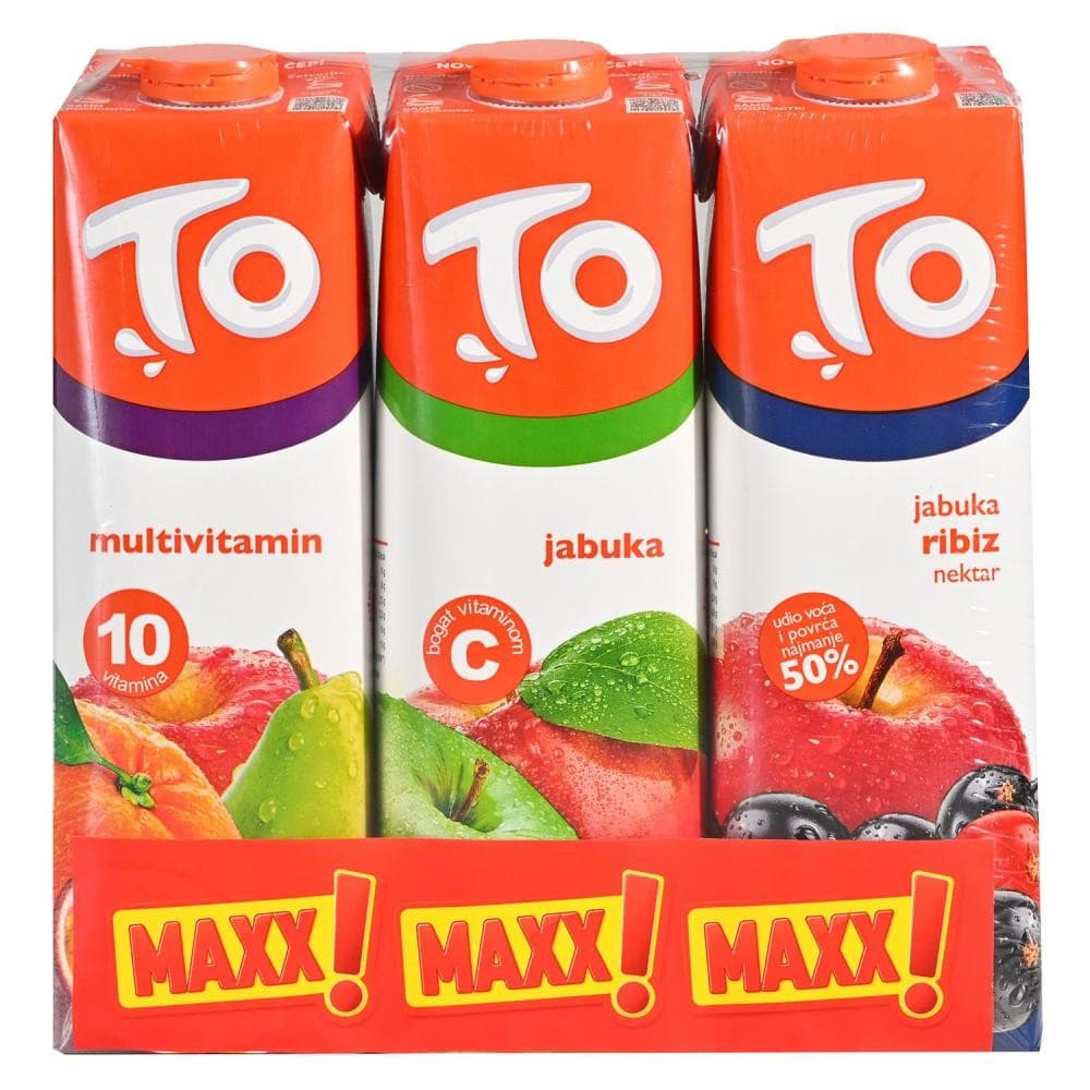To nektar razni okusi 3x1 l Akcija u trgovini Konzum