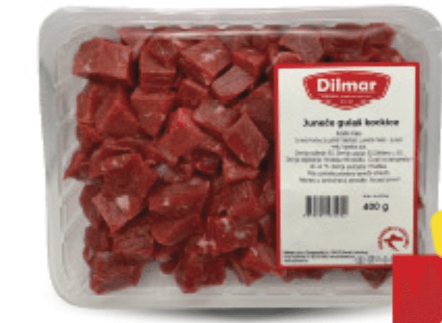 Juneće gulaš kocke Dilmar 400g Akcija u trgovini Konzum