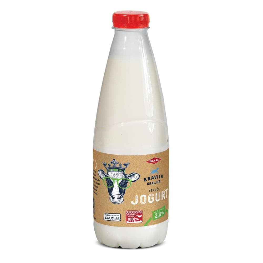 Kravica Kraljica tekući jogurt 1kg Akcija u trgovini Konzum