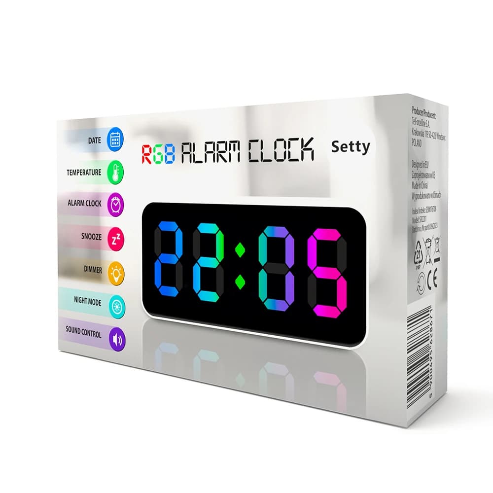 Digitalna budilica s RGB projekcijom AN0726 Setty 1 kom Akcija u trgovini Interspar