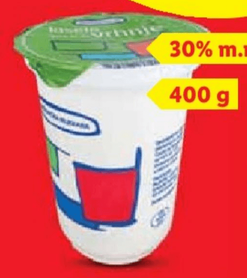 Križevačka mljekara kiselo vrhnje 400 g Akcija u trgovini Lidl