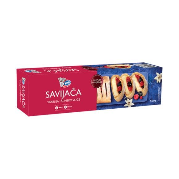 Ledo savijača s vanilijom i šumskim voćem 500 g Akcija u trgovini Ribola