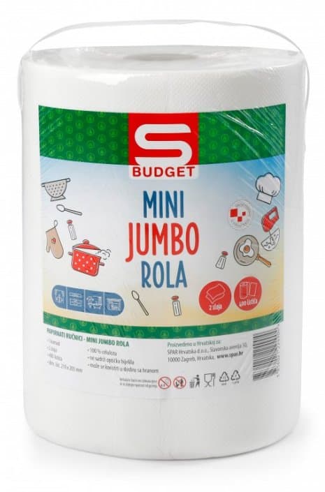 S-Budget jumbo rola mini 400 listića 2 sloja Akcija u trgovini Spar