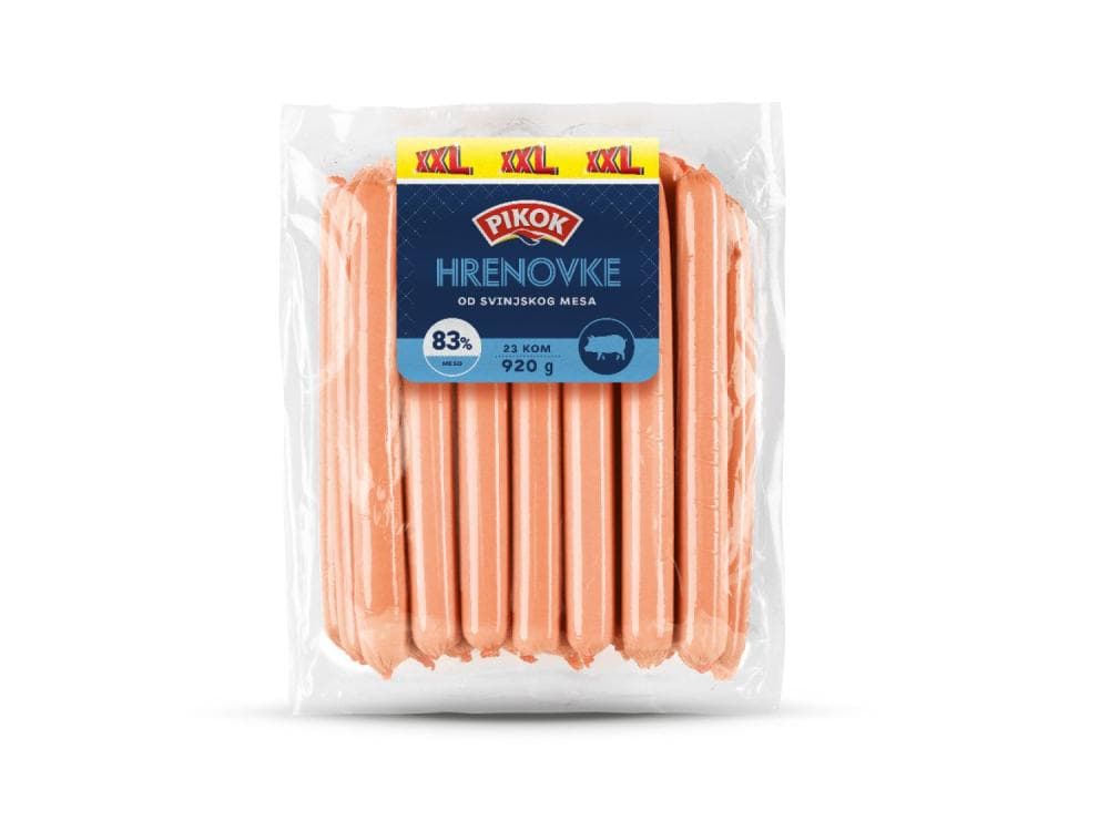 Pikok Hrenovke XXL 920 g Akcija u trgovini Lidl