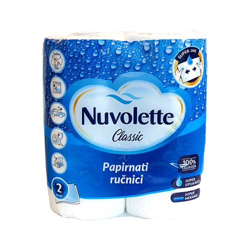 Nuvolette papirnati ručnik 2 role Akcija u trgovini Studenac