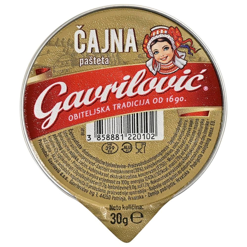 GAVRILOVIĆ Pašteta 30 g Akcija u trgovini Ribola