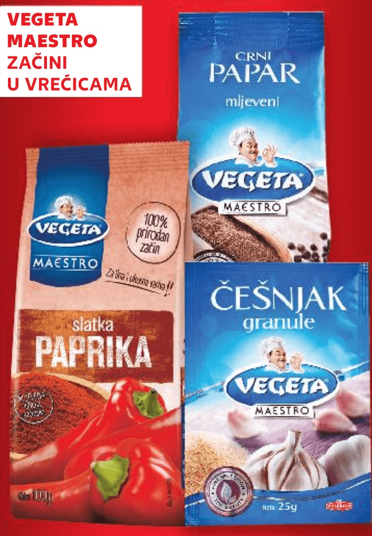 VEGETA MAESTRO Začini Akcija u trgovini Kaufland