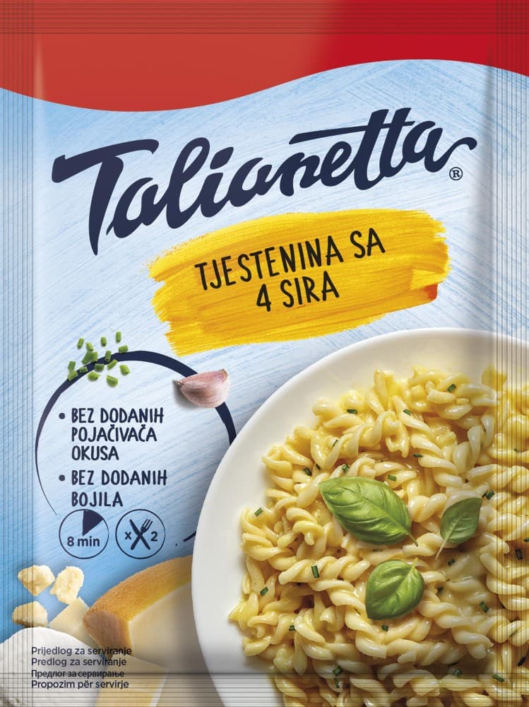 Tjestenina s 4 sira Talianetta / Tjestenina makaroni Bolognese Mac'n Cheese Talianetta 145 g / 160 g Akcija u trgovini NTL