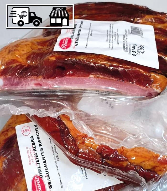 Plvac dimljena rebra 1kg Akcija u trgovini Konzum