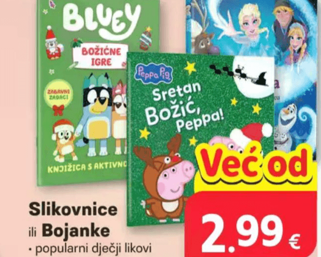 Slikovnice ili Bojanke Akcija u trgovini Plodine