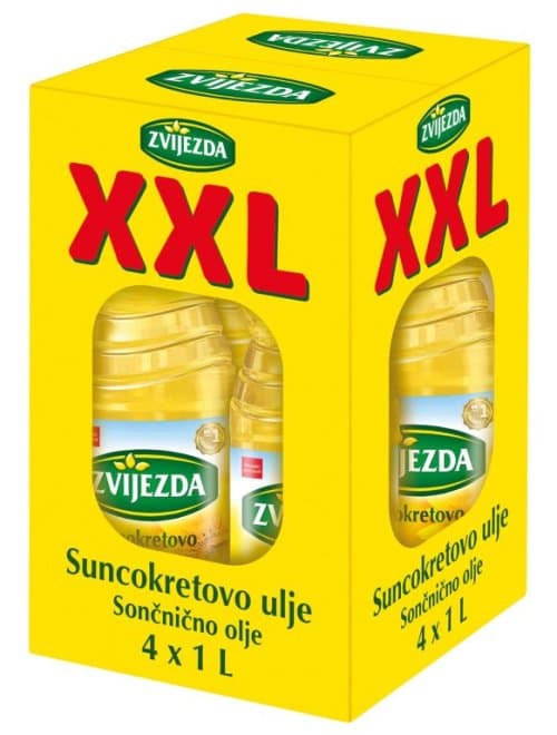 Zvijezda suncokretovo ulje 4X1 L Akcija u trgovini Kaufland