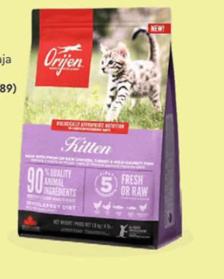 Orijen Kitten 340 g Akcija u trgovini Zoo City