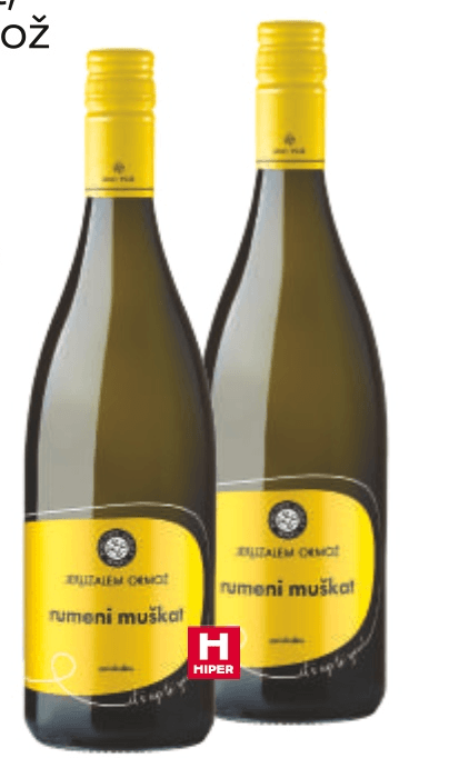 Vino Ormož Rumeni Muškat 0,75 L Akcija u trgovini Spar