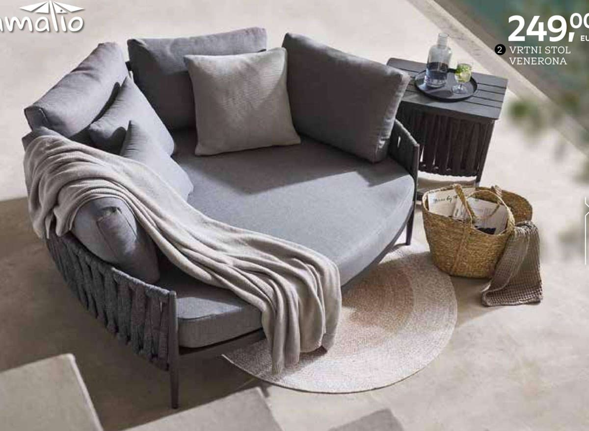 Lounge ležaj Venerona Akcija u trgovini Lesnina