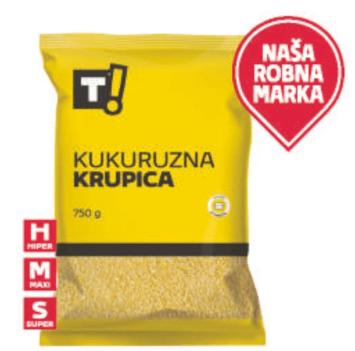 T! kukuruzna krupica 750 g Akcija u trgovini Tommy