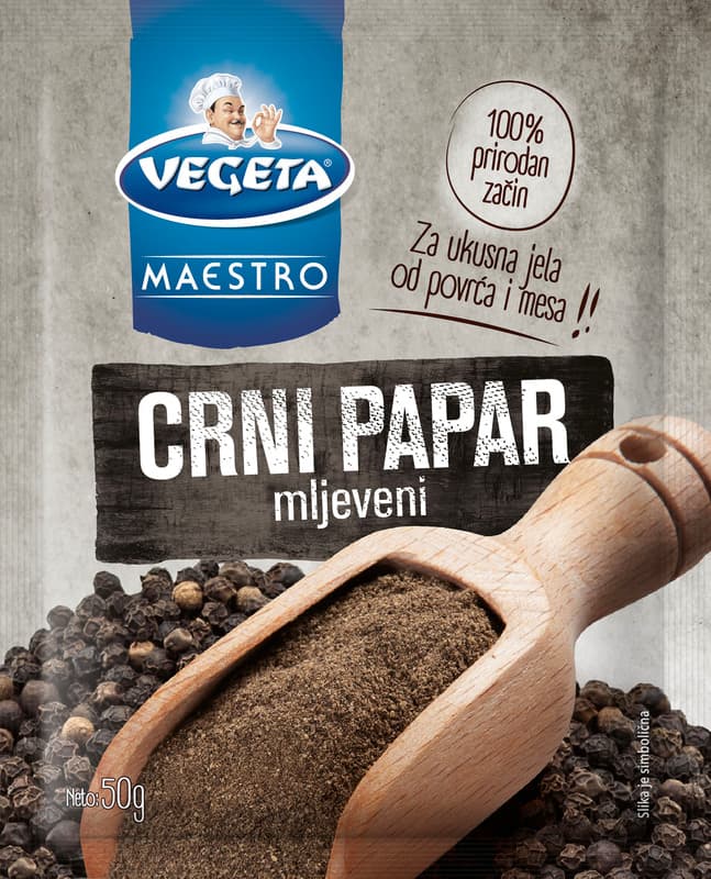 Vegeta Maestro Papar crni mljeveni 20 g Akcija u trgovini Ribola