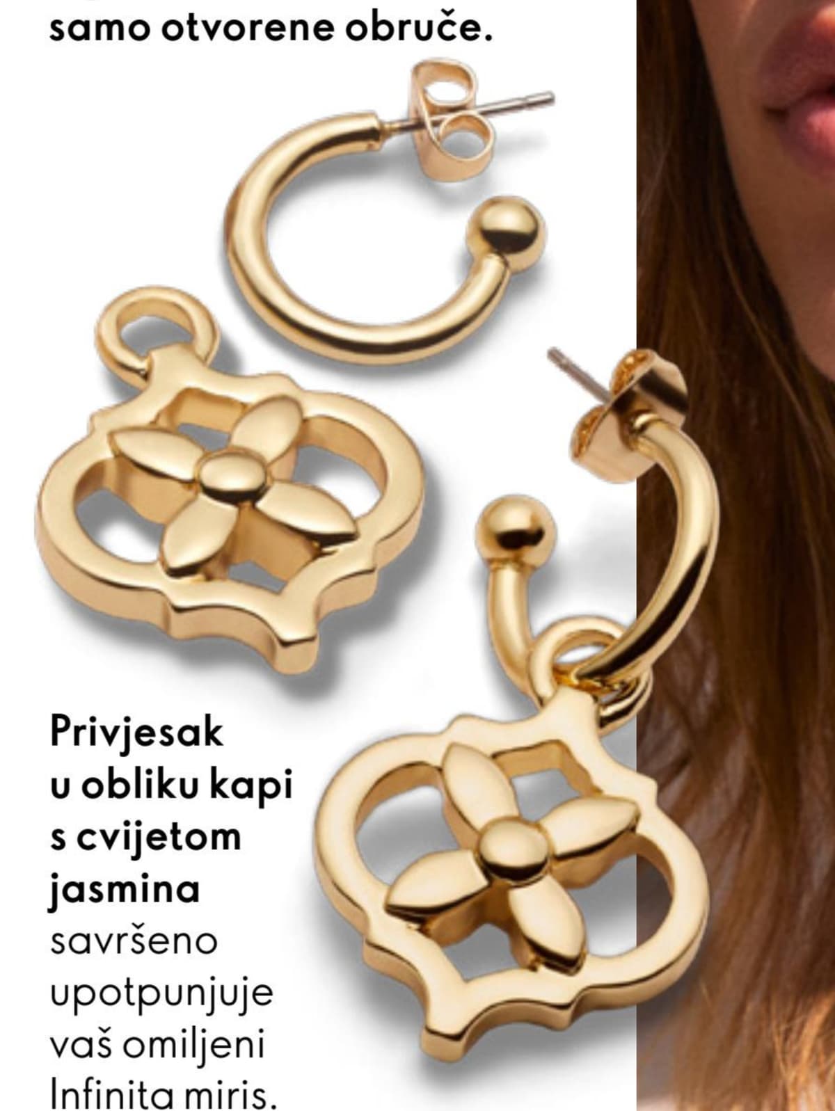 Infinita You naušnice 4 x 2 cm Akcija u trgovini Oriflame