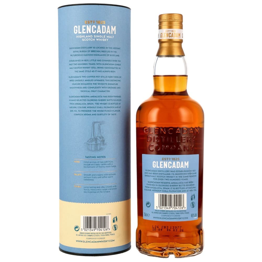 Glencadam Reserva Andalucia Oloroso Sherry Cask Finish Single Malt Scotch Whisky 0,70L Akcija u trgovini Vrutak