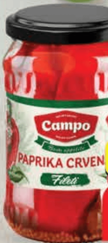 Campo Paprika 720 g Akcija u trgovini Plodine