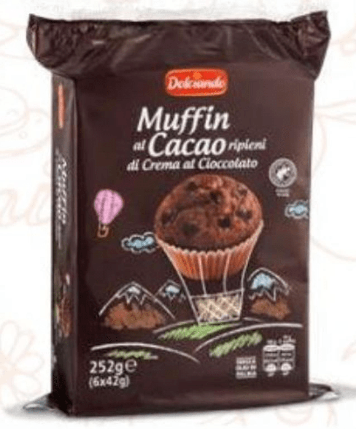 Dolciando muffin punjen čokoladom 252 g Akcija u trgovini Eurospin