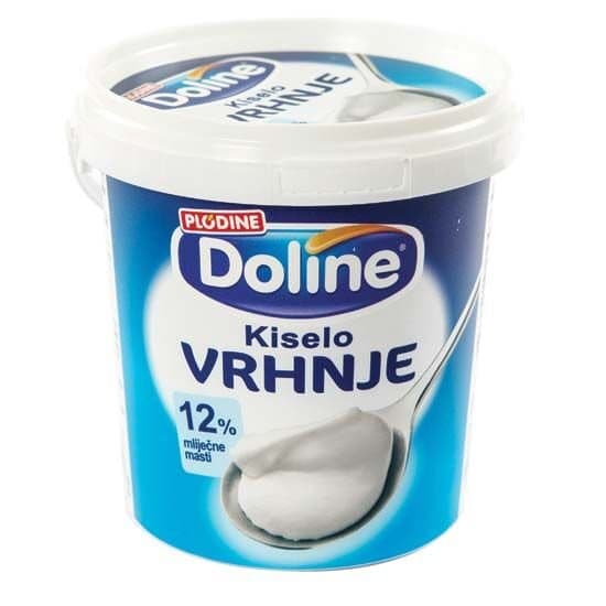 Doline kiselo vrhnje 12% m.m. 750 g Akcija u trgovini Plodine