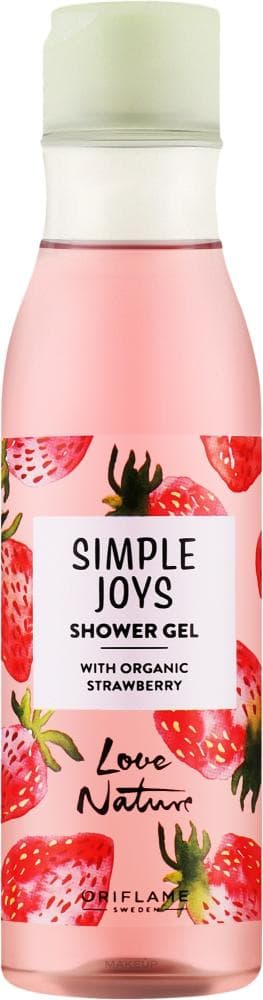 Love Nature Simple Joys gel za tuširanje s organskom jagodom 250 ml Akcija u trgovini Oriflame
