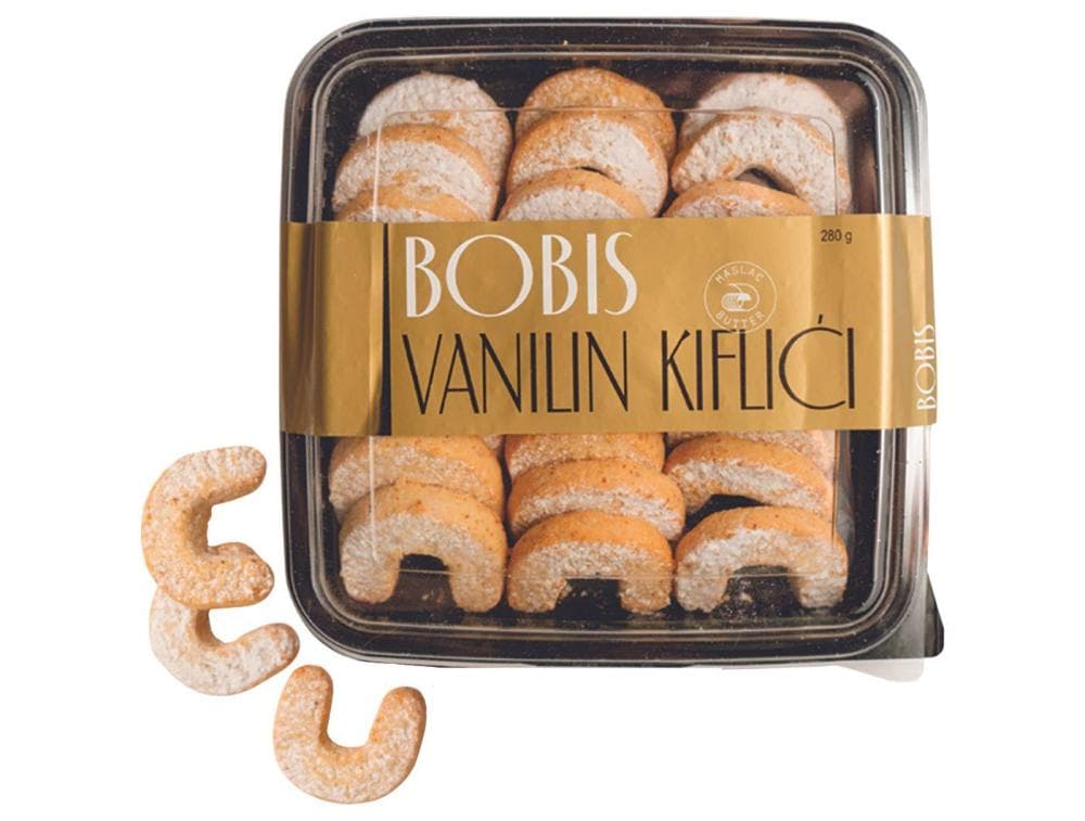 Bobis Vanilin kiflići 280 g Akcija u trgovini Tommy