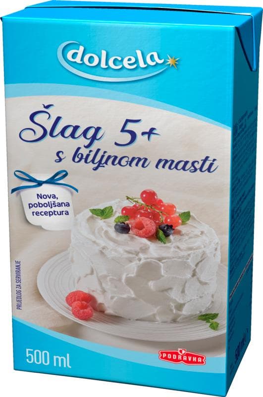 Dolcela šlag s biljnom masti 500 ml Podravka Akcija u trgovini Tommy