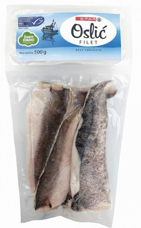 Oslić MSC fileti 500 g Spar Akcija u trgovini Spar