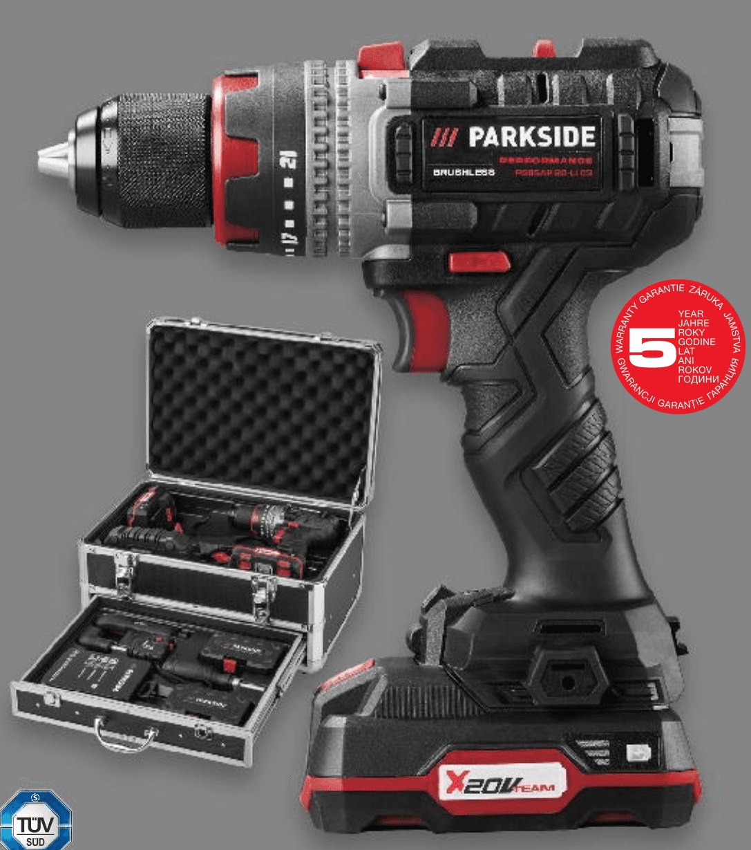 PARKSIDE PERFORMANCE® Aku udarna bušilica-odvijač 20V Akcija u trgovini Kaufland