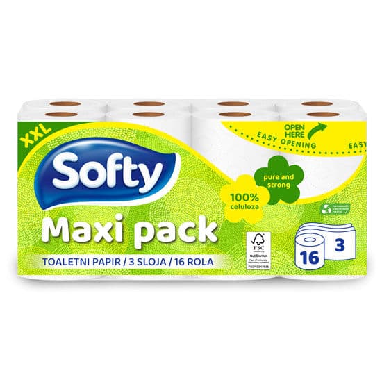 Softy Toaletni papir 16 rola Akcija u trgovini Plodine