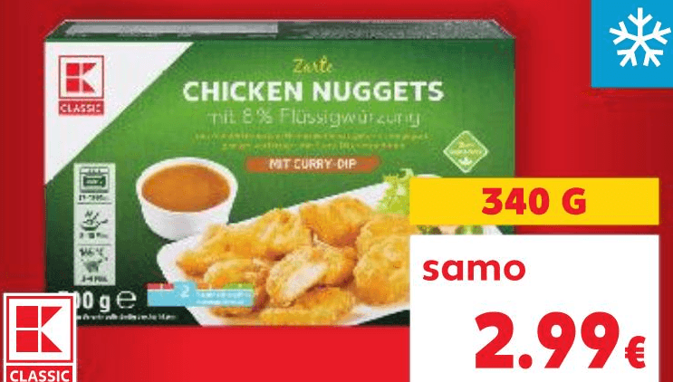 Classic Chicken Nuggets 340 g Akcija u trgovini Kaufland