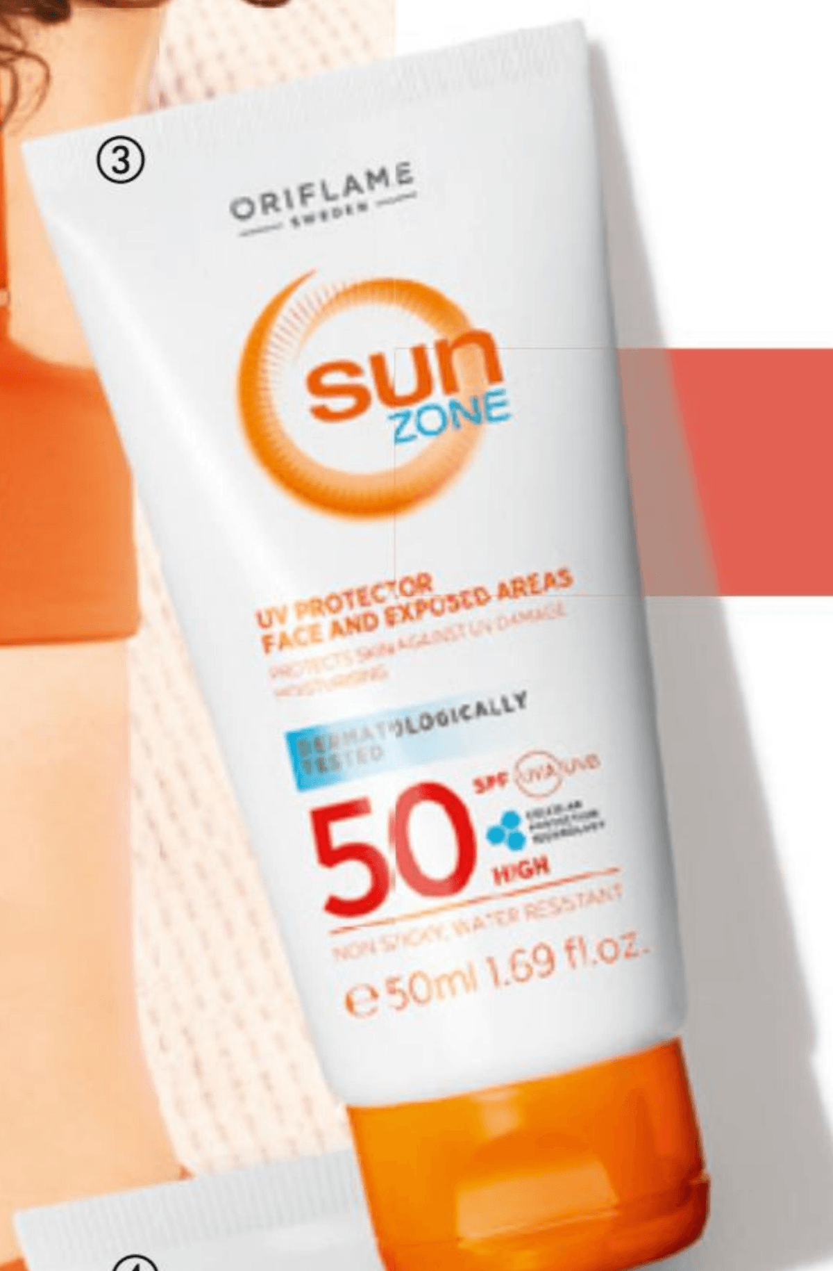 Sun Zone UV zaštitna krema za lice i izložene dijelove tijela sa ZF 50 50 ml Akcija u trgovini Oriflame