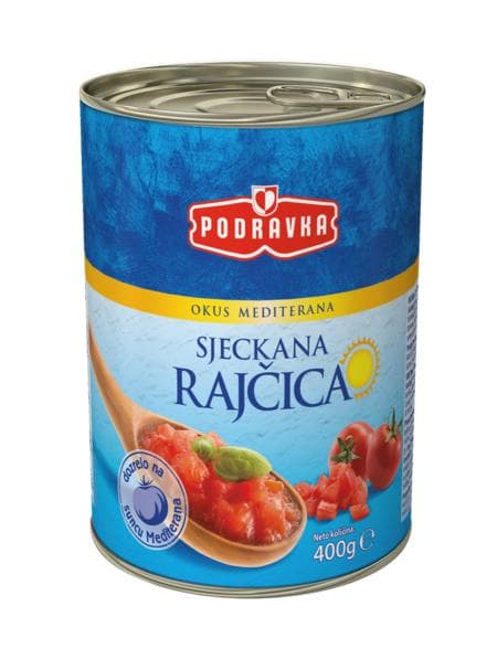 Podravka Sjeckana rajčica 400 g Akcija u trgovini Tommy
