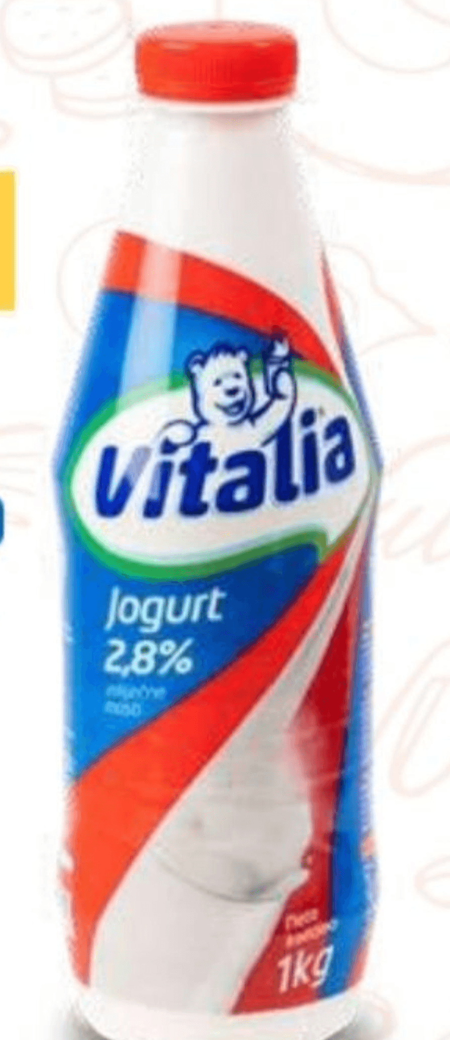 Vitalia tekući jogurt 2,8% m.m. 1 kg Akcija u trgovini Eurospin