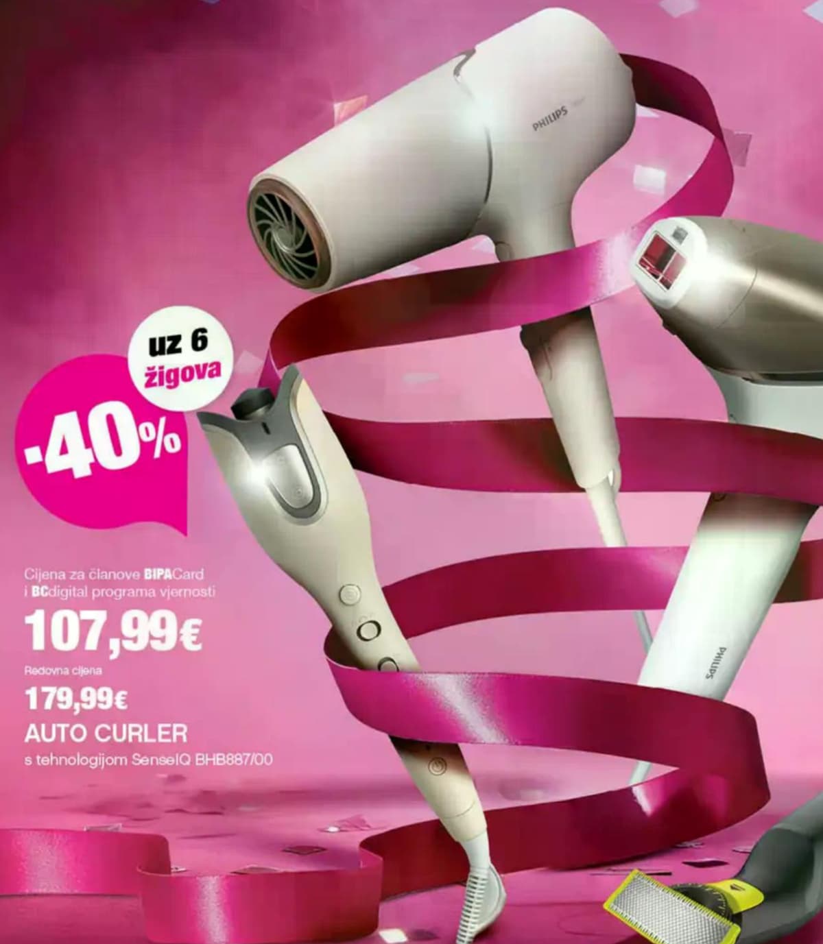 Auto curler Philips Akcija u trgovini Bipa