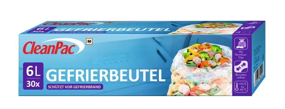 CleanPac vrećice za zamrzavanje Akcija u trgovini Mueller