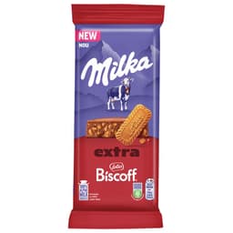 Čokolada Extra whole hazelnuts, Alpine milk, Lotus Biscoff