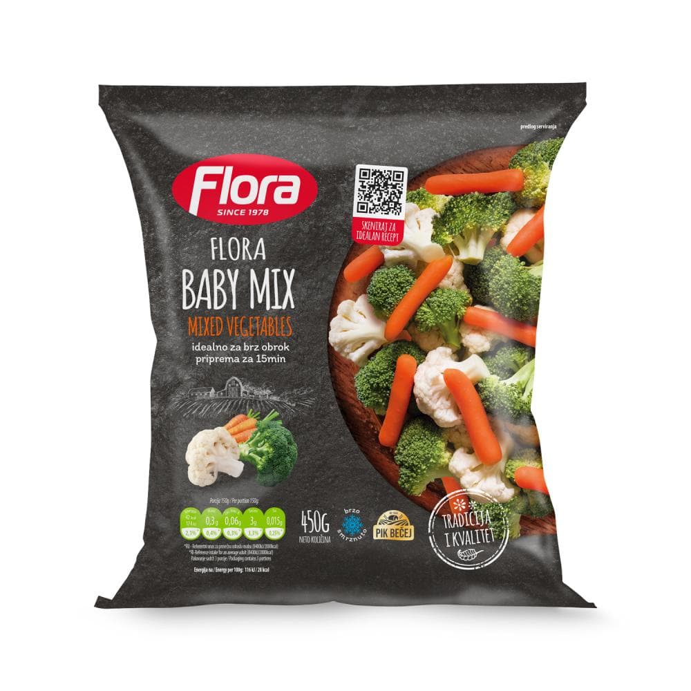 Flora baby mix 400 g Akcija u trgovini Trgovina Krk