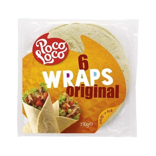 Poco Loco Tortillas Wrap original 6x25cm, 370 g Akcija u trgovini Vrutak