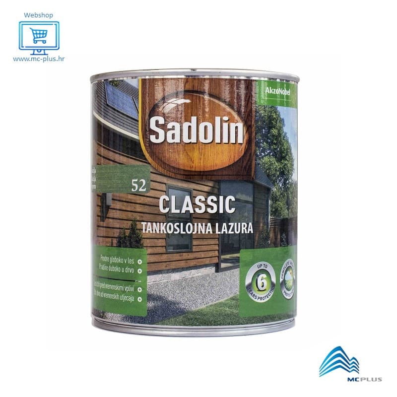 Sadolin Classic tankoslojna lazura za drvo 2,5 l Akcija u trgovini Bauhaus