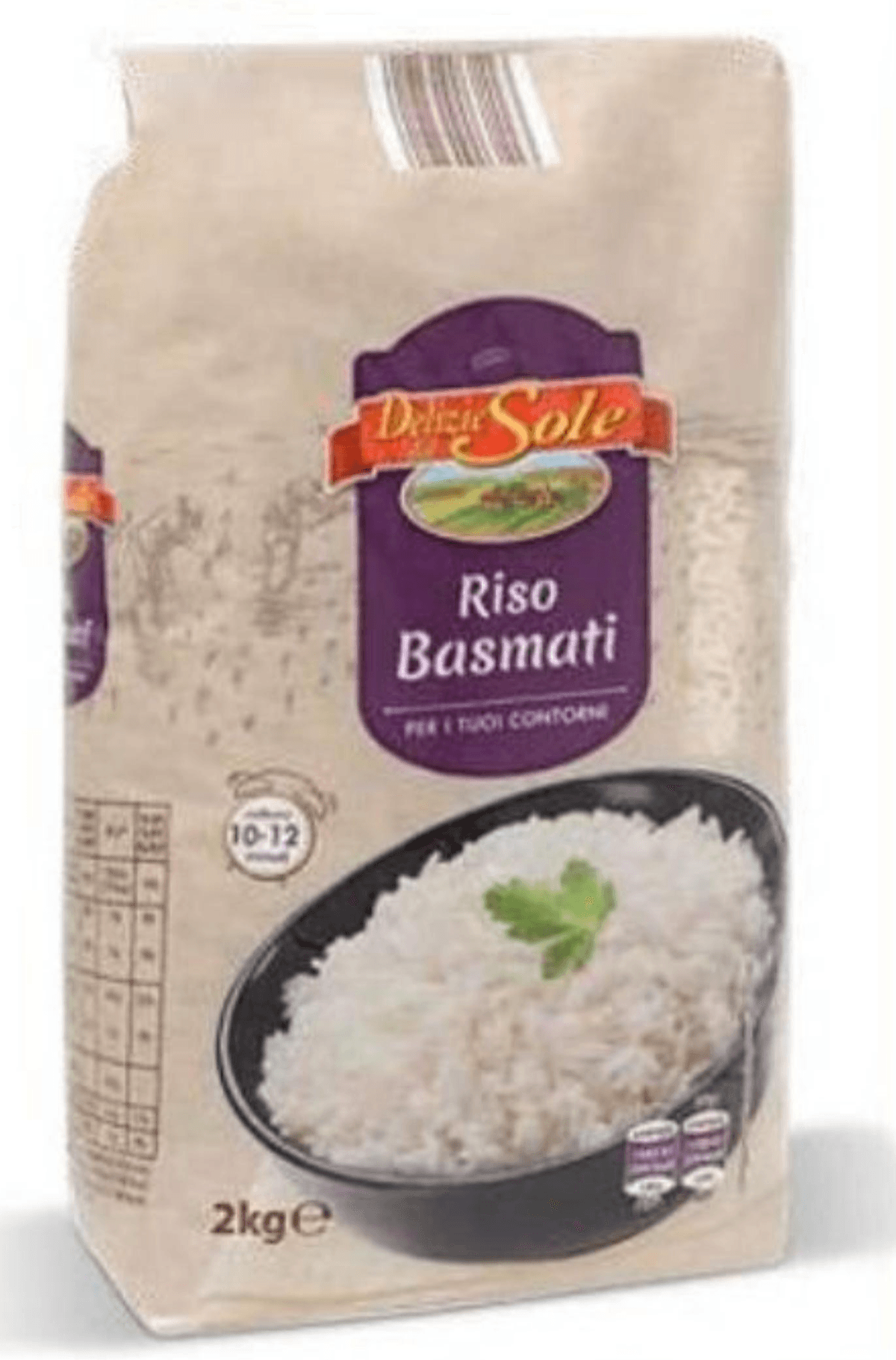 Del Sole riža Basmati 2 kg Akcija u trgovini Eurospin