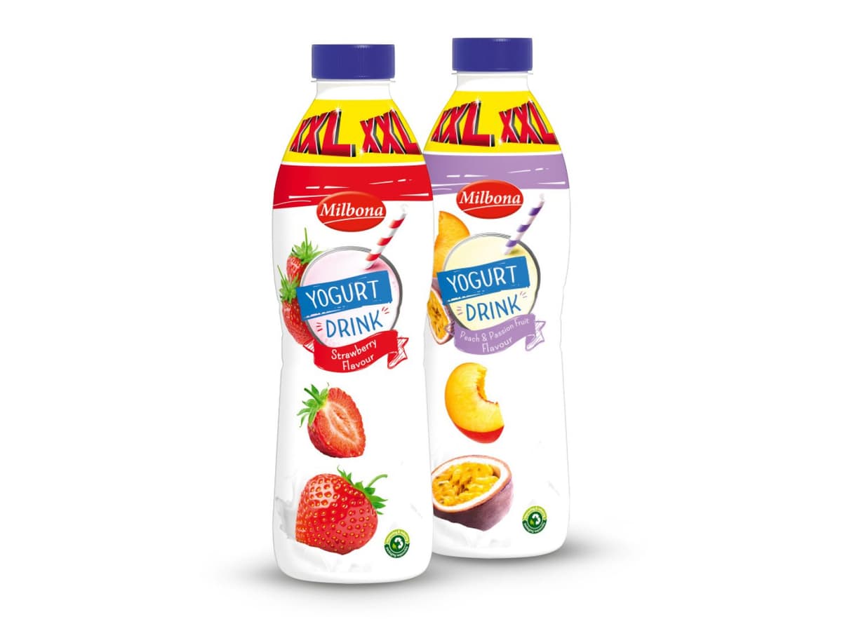 Milbona voćni tekući jogurt XXL 1 kg Akcija u trgovini Lidl