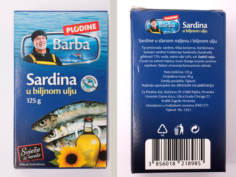 Sardina 108 g BARBA Akcija u trgovini Plodine
